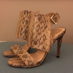 LIKE NEW Vince Camuto Snakeskin Heels